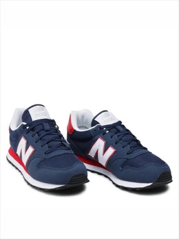 New Balance: Синие кроссовки 500