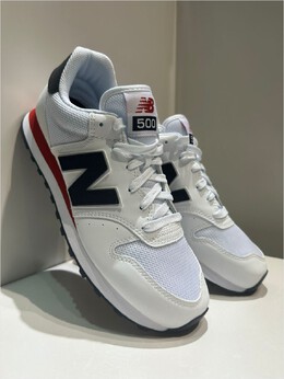 New Balance: Белые кроссовки  500