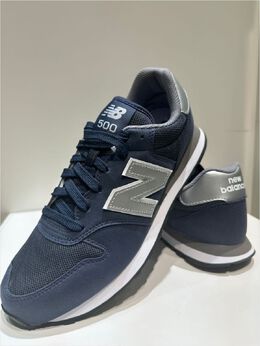 New Balance: Синие кроссовки  500