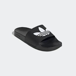 Adidas: Чёрные шлёпанцы Adilette Lite