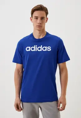 adidas: Синяя футболка