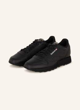 Reebok: Чёрные кроссовки  Classic Leather