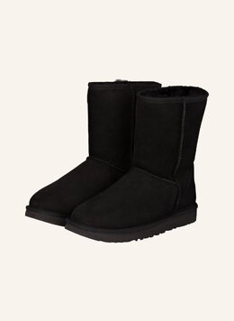 UGG: Чёрные угги  Classic Short II