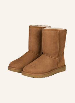 UGG: Коричневые угги  Classic Short II