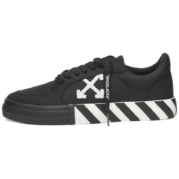 Off-White: Чёрные кеды Vulcanized