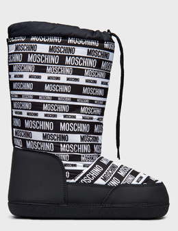 MOSCHINO: Чёрные сапоги 