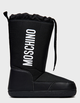 MOSCHINO: Чёрные сапоги 