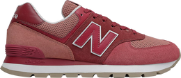 New Balance: Красные кроссовки  574