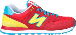 New Balance: Красные кроссовки  574