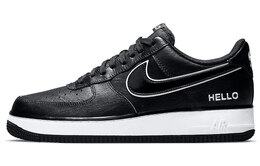 Nike: Чёрные кроссовки Air Force 1