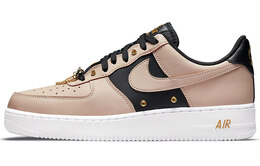 Nike: Бежевые кроссовки Air Force 1