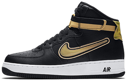 Nike: Чёрные кроссовки Air Force 1 High