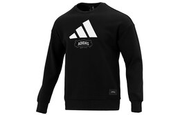 Adidas: Чёрная толстовка 