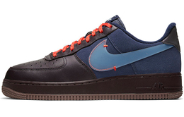 Nike: Бордовые кроссовки Air Force 1 Low