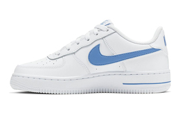 Nike: Голубые кроссовки Air Force 1 Low