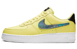 Nike: Жёлтые кроссовки Air Force 1 Low