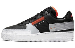 Nike: Чёрные кроссовки  Air Force 1 Type