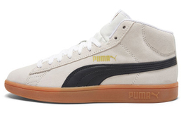 PUMA: Бежевые кроссовки  Smash V2 Mid