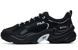 Fila: Чёрные кроссовки 