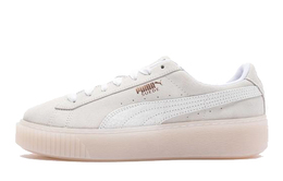 PUMA: Белые туфли Suede