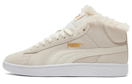 PUMA: Бежевые кроссовки  Smash V2 Mid