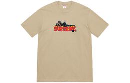 Supreme: Коричневая футболка 