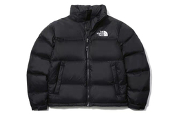 The North Face: Чёрный пуховик 