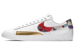 Nike: Белые кроссовки Blazer Low