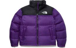 The North Face: Фиолетовый пуховик 