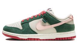 Nike: Зелёные кроссовки  Dunk Low SE