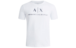 Armani Exchange: Белая футболка 