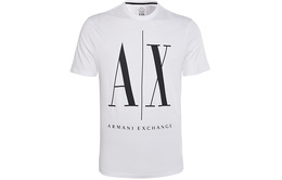 Armani Exchange: Белая футболка 