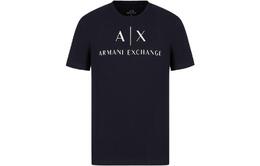 Armani Exchange: Тёмная футболка 