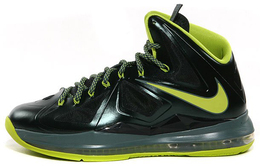 Nike: Чёрные кроссовки Lebron 10