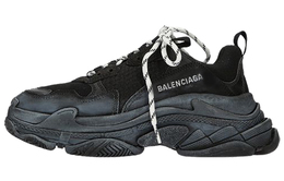 Balenciaga: Чёрные кроссовки  Triple S