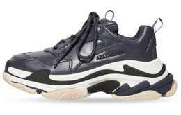 Balenciaga: Голубые кроссовки  Triple S