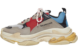 Balenciaga: Голубые кроссовки  Triple S