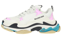 Balenciaga: Светлые кроссовки  Triple S