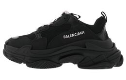 Balenciaga: Чёрные кроссовки  Triple S