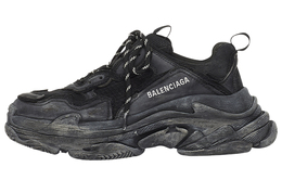 Balenciaga: Чёрные кроссовки  Triple S