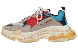 Balenciaga: Голубые кроссовки  Triple S