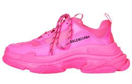 Balenciaga: Розовые кроссовки  Triple S