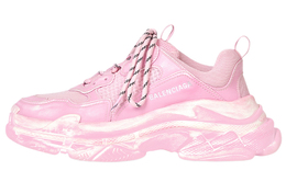 Balenciaga: Светлые кроссовки  Triple S