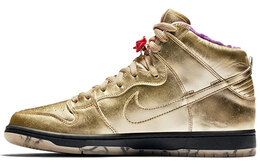 Nike: Золотые кроссовки SB Dunk High