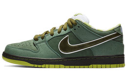 Nike: Зелёные кроссовки SB Dunk Low