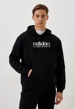 adidas: Чёрная толстовка 