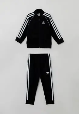 adidas Originals: Чёрный костюм 