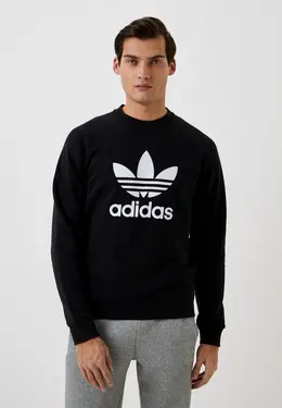 adidas Originals: Чёрный свитшот 