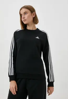 adidas: Чёрный свитшот 