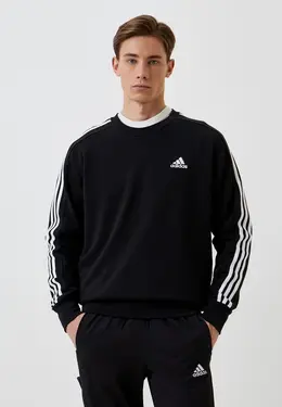 adidas: Чёрный свитшот 